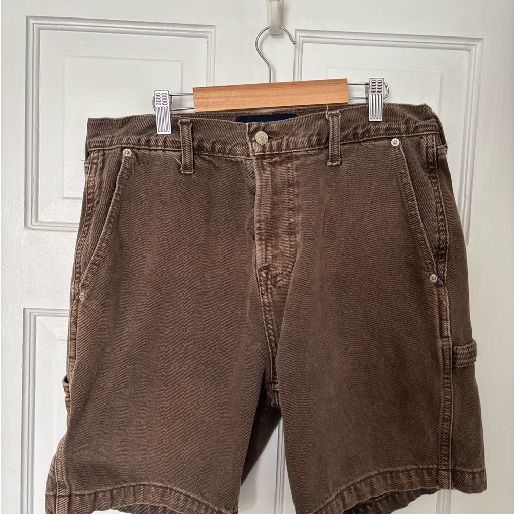 Men's Abercrombie & Fitch Brown Loose Carpenter Shorts